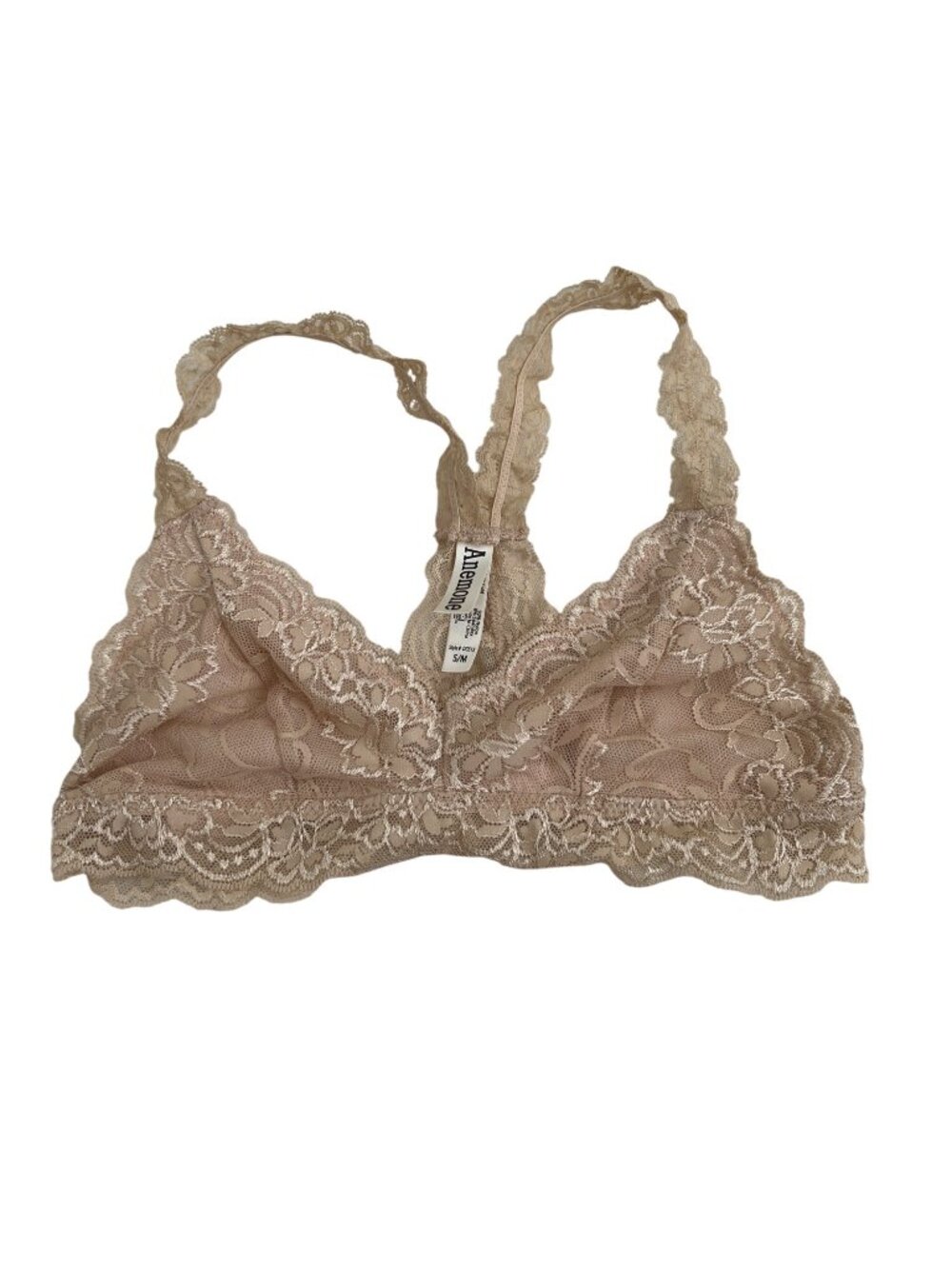 Anemone Lace Racerback Bralette Bundle - Navy & Natural Gold - Picture 3 of 4
